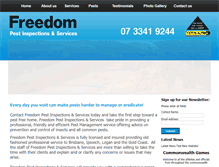 Tablet Screenshot of freedompest.com.au